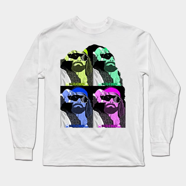 Macho Shape Long Sleeve T-Shirt by TheWay